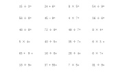 二年级上册数学口算题无答案