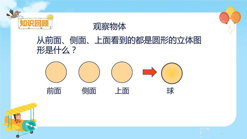 9.4 观察物体 搭配 认识时间第8页