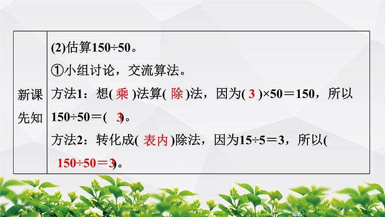 人教版数学四年级上册作业课件:第1节 口算除法第6页