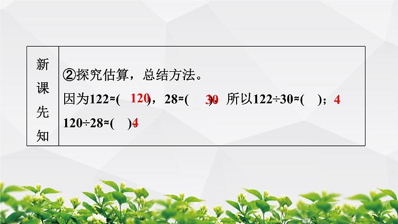 人教版数学四年级上册作业课件:第1节 口算除法第7页