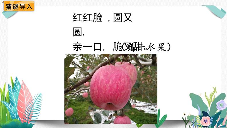 北师大数学一下课件第3课时 摘苹果第1页