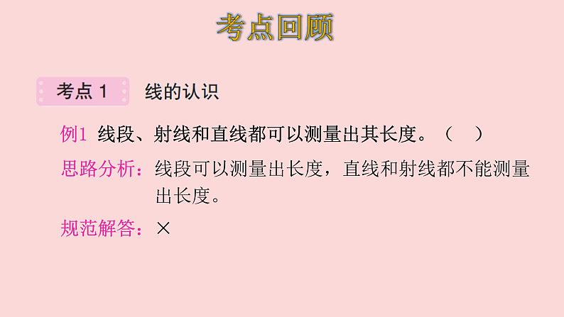 四年级数学北师大版上册 第二单元 线与角复习 课件第4页