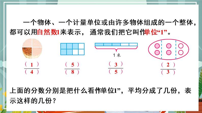苏教版数学五年级下册4.1 分数的意义和分数单位(课件)第4页