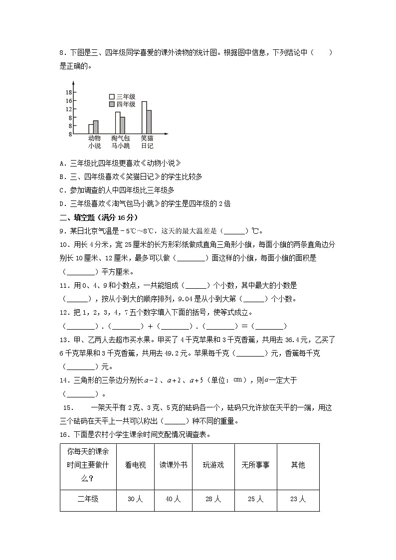 【期末分层:拔高】苏教版五年级上册数学期末分层模拟卷(含答案)第2页