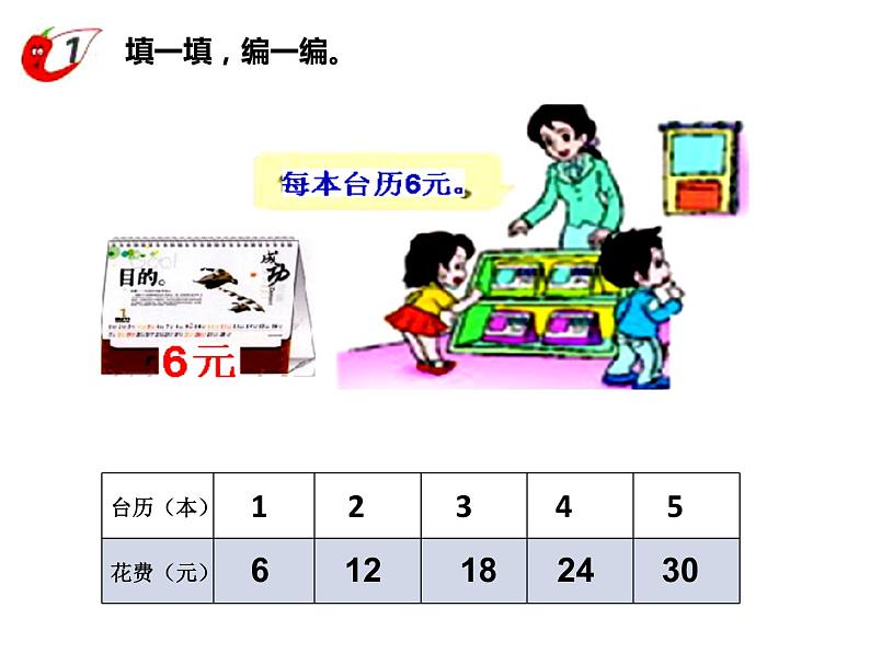 4_西师版小学数学二年级上册《6,7的乘法口诀》(2)课件PPT第3页