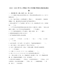 2022-2023学年期末质量检测（试题）五年级上册数学冀教版