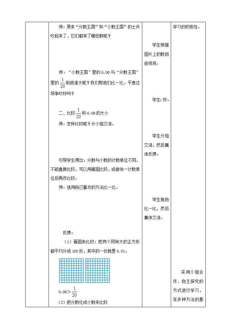 《“分数王国”与“小数王国”》教学设计第2页