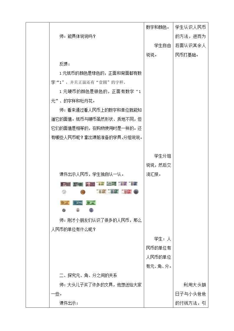 第5单元第1课时《人民币的认识（一）》课件+教案+练习03