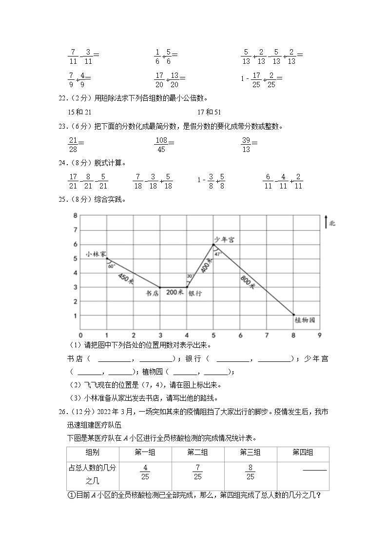 山东省德州市禹城市2021-2022学年五年级下学期期中数学试卷(含答案)03