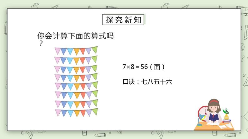 人教版小学数学二年级下册 4.1 用7、8的乘法口诀求商 课件（送教案+练习）03