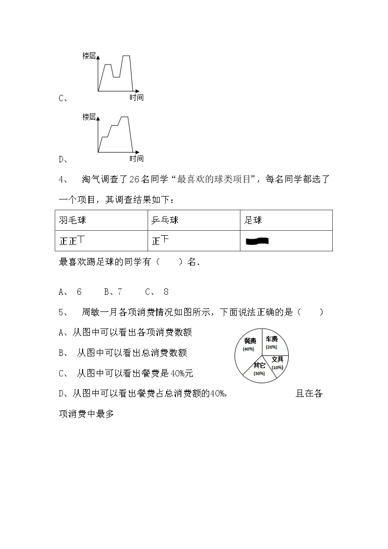 【寒假巩固复习】人教版数学六年级上册-第七单元《统计》基础卷（含答案）03