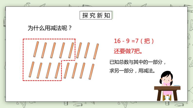 人教版小学数学一年级下册 2.4 解决问题 课件（送教案+练习）06