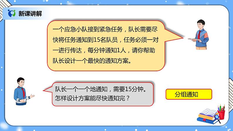 人教版数学五下《怎样通知最快》PPT课件第3页