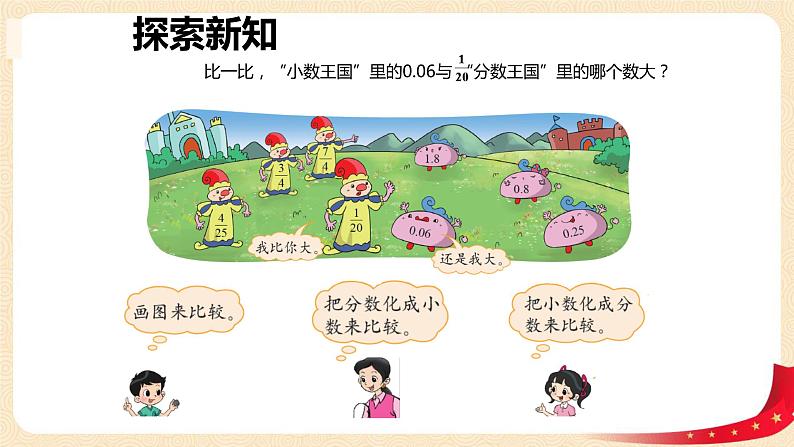 第一单元3.分数王国与小数王国(课件2023学年五年级数学下册同步备课(北师大版)第6页