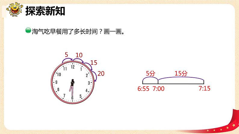 第七单元+3.淘气的作息时间(课件)2023学年二年级数学下册同步备课(北08