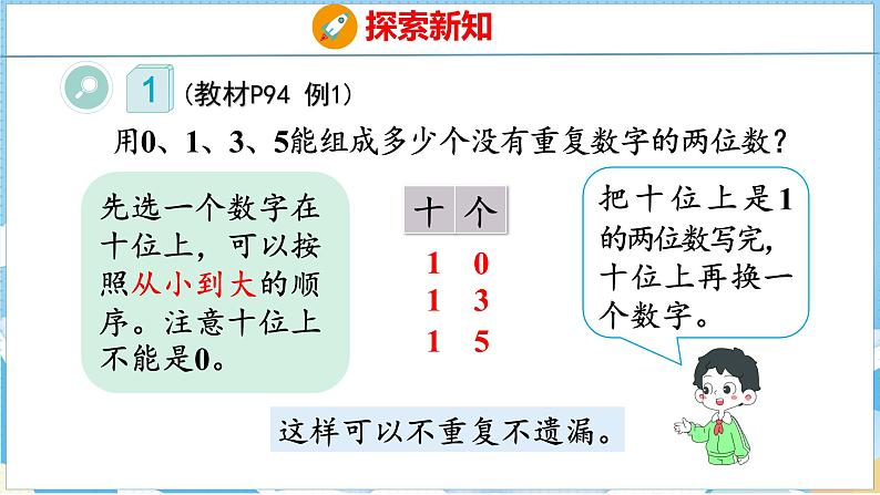 8.1 排列问题(课件)人教版数学三年级下册第4页