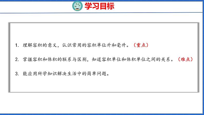 新版人教版五年级数学下册 3.7 容积和容积单位(课件)第2页