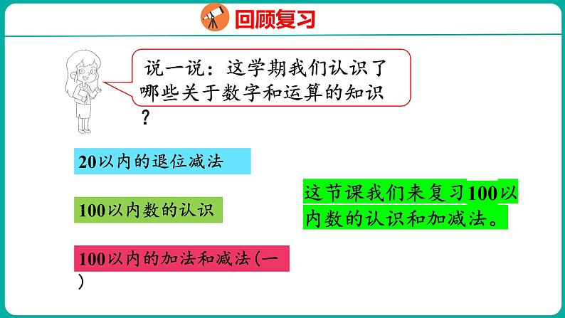 8.1 100以内数的认识和加减法(课件)人教版数学一年级下册第3页