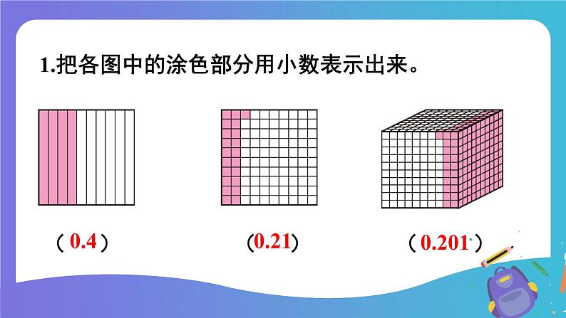 西南师大版数学四年级下册 第五单元 整理与复习 课件第3页