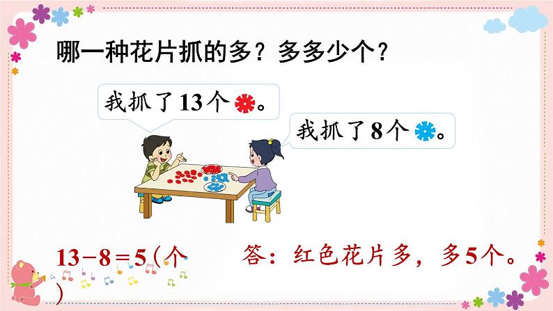 四、第7课时 求两数相差多少的实际问题(教学课件)07