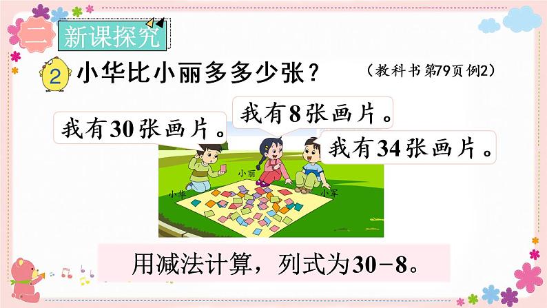 六、第2课时 两位数减一位数(退位)(教学课件)第3页