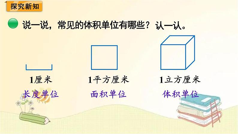 北师大版数学五年级下册 第2课时 体积单位 课件第3页