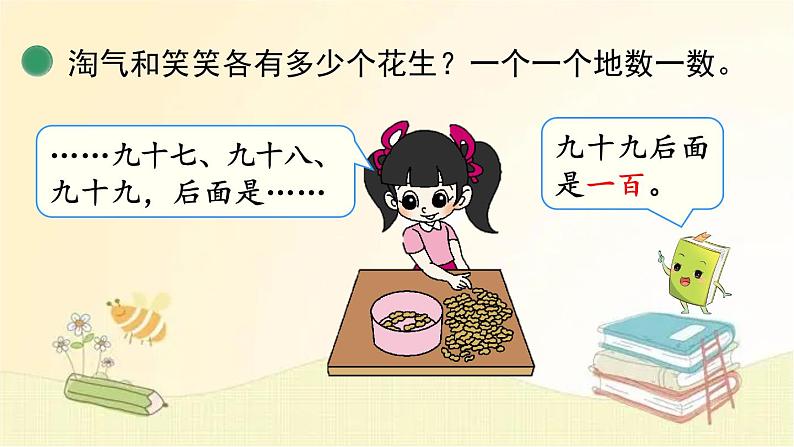 北师大版数学一年级下册 第1课时 数花生 课件第6页