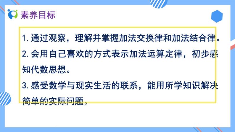 2023春人教版四年级数学下册备课资源包-3.1《加法运算定律 (例1、例2)》 课件教案练习02