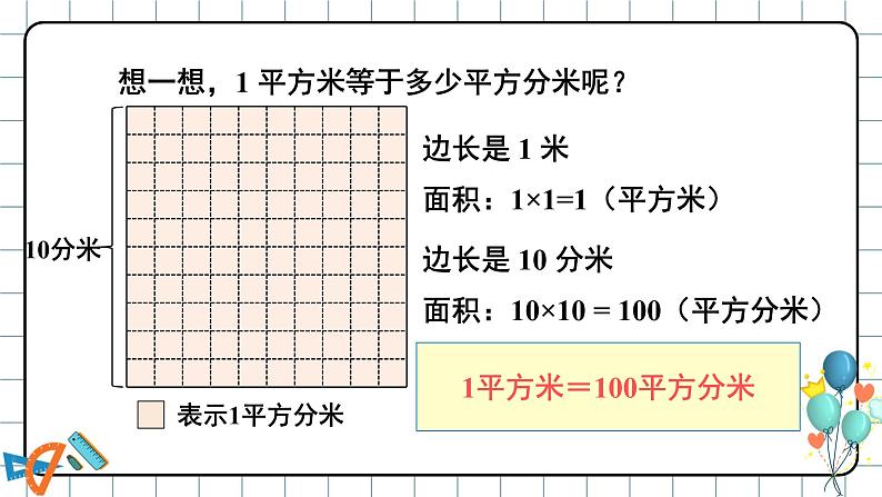 第5课时 面积单位间的进率 课件 23春人教数学三年级下册07