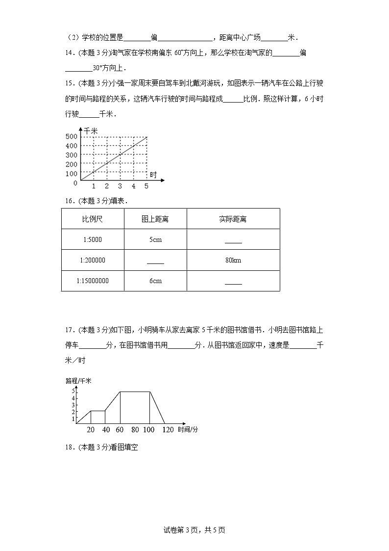 3.14旅游中的数学问题同步练习浙教版数学六年级下册03