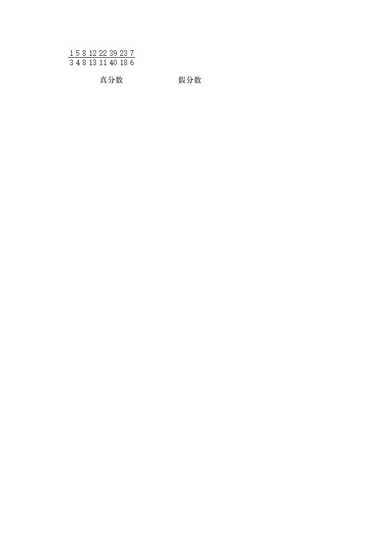 (培优篇)人教版小学数学五年级同步分层作业4.2真分数和假分数02