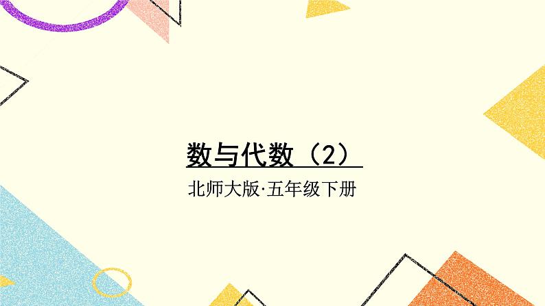 总复习 数与代数(2) 第2课时 课件+教案01