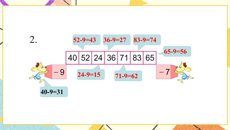 6 100以内的加法和减法（二）第2课时 两位数减一位数（退位）课件3+教案3+素材03