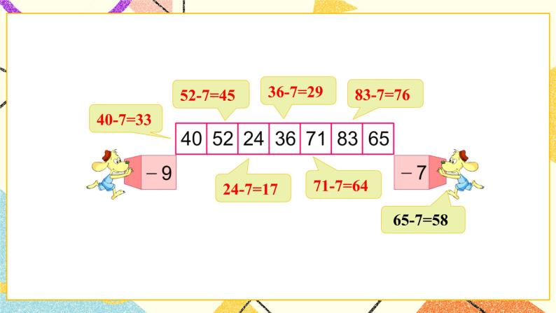 6 100以内的加法和减法（二）第2课时 两位数减一位数（退位）课件3+教案3+素材04