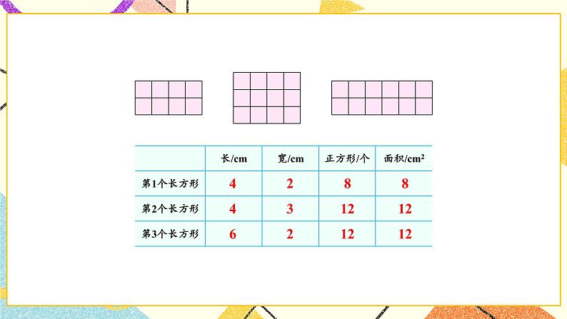 6 长方形和正方形的面积 第3课时 面积的计算(1)课件+素材04