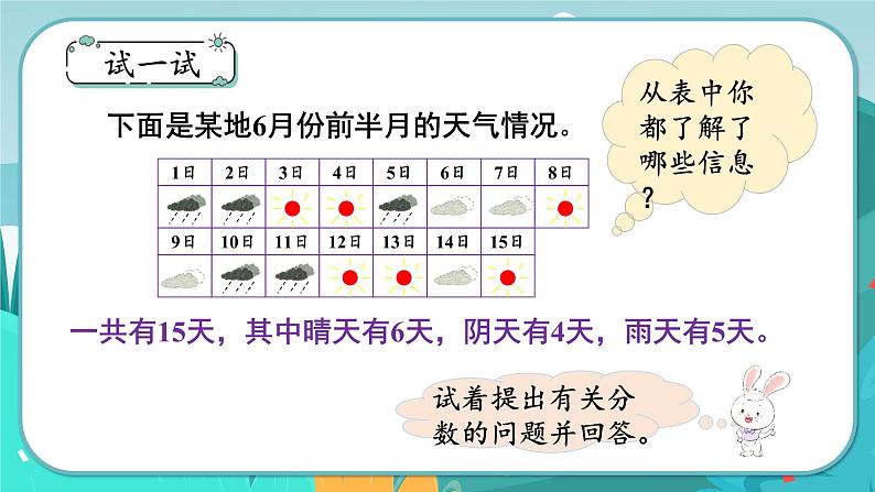 冀教版数学四年级下册 5.3 用分数表示整体的一部分(课件PPT+教案)06