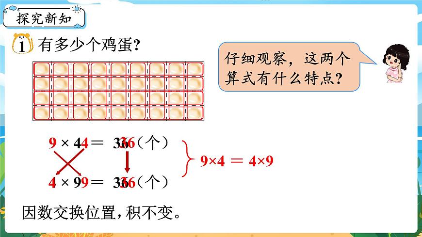 2.2《乘法運算律及簡便運算（1）》課件PPT第3頁