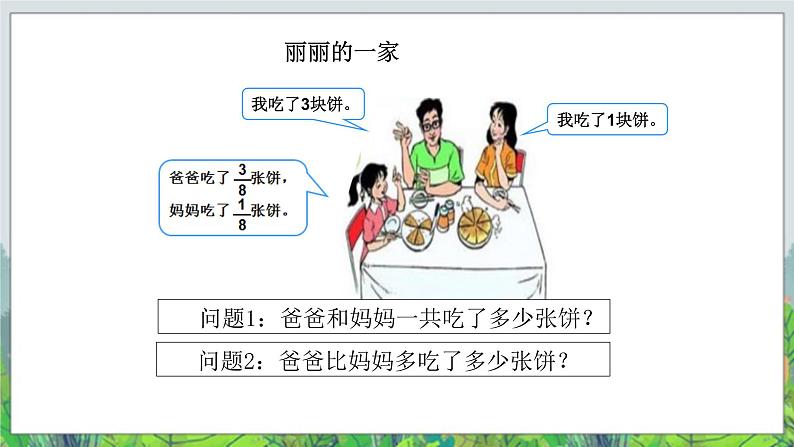 五年级下册数学课件-7.5总复习 分数的加法和减法 |北京版(2014秋) (共9张PPT)第2页
