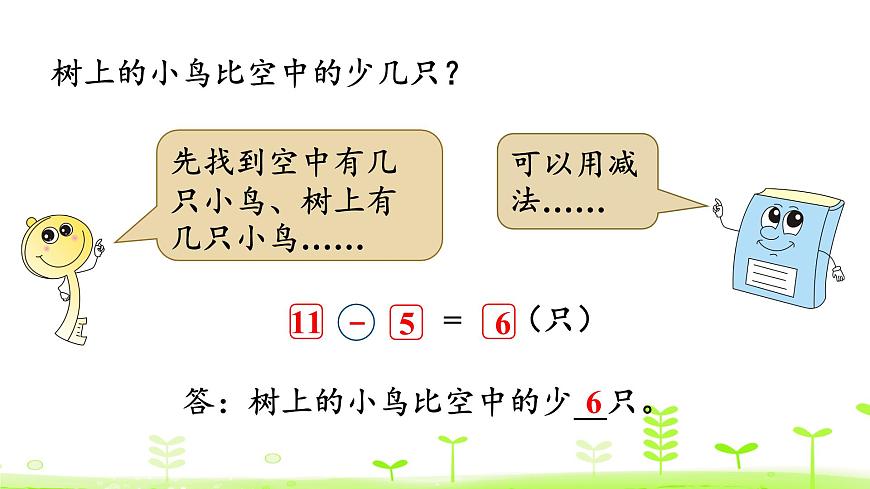 北師大版一年級數(shù)學(xué)下冊課件 1.6 美麗的田園第6頁