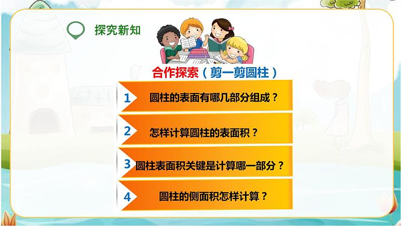 第二课 圆柱的表面积(课件)第4页