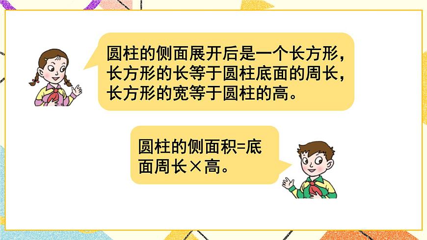 二 （2） 圓柱的側(cè)面和表面積  課件第6頁(yè)