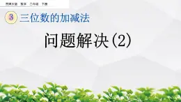 新西师大版数学二年级下册课件：3.15 问题解决（2）