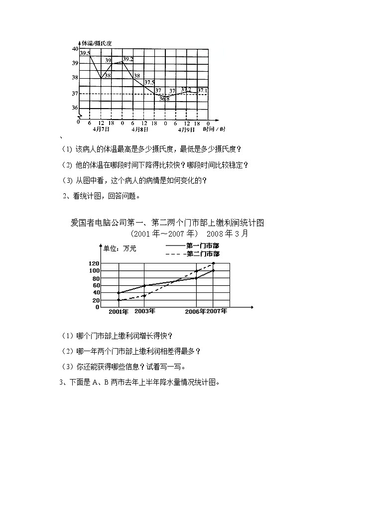 折线统计图(练习)第2页
