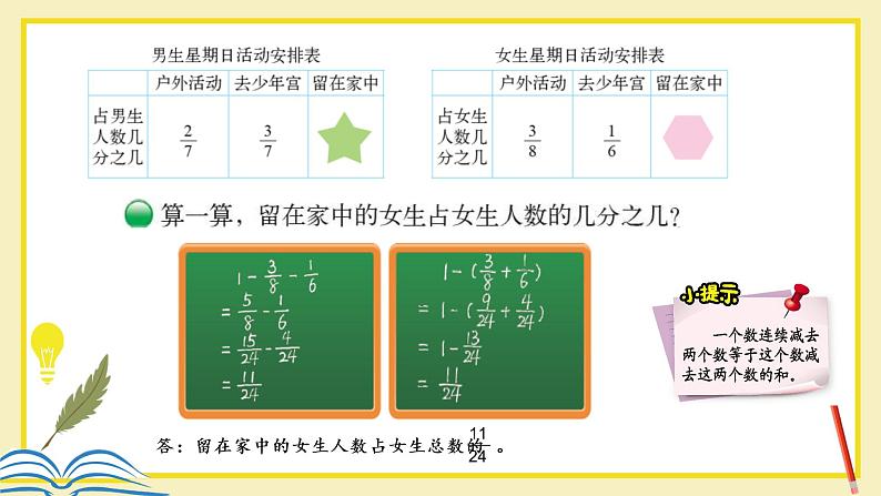 星期日的安排(课件)-五年级下册数学北师大版第8页