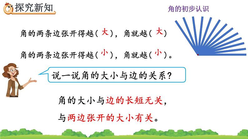 人教版数学二年级上册第三单元《角的初步认识》第一课时《认识角》PPT课件第8页