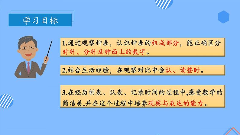 第七单元第1课时认识钟表(一)(教学课件)-一年级数学上册人教版第3页