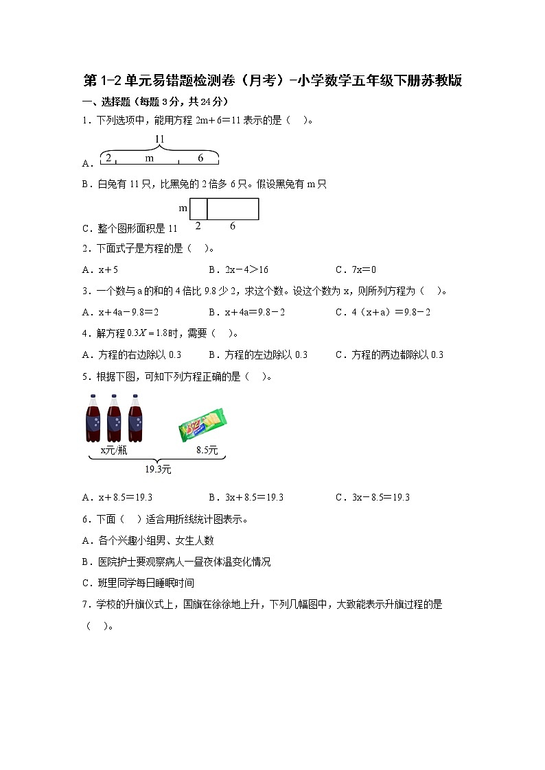 第1-2单元易错题检测卷(月考)-小学数学五年级下册苏教版01