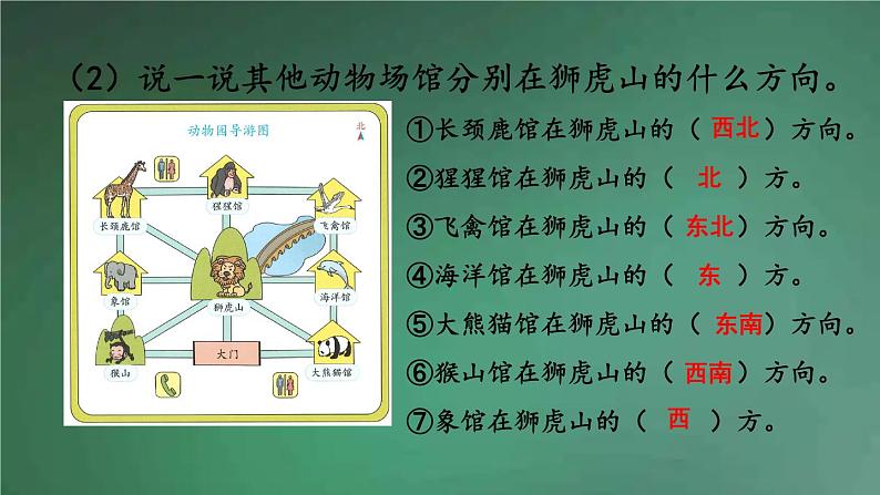 人教版数学三年级下册 第4课时 简单的路线图 课件第7页