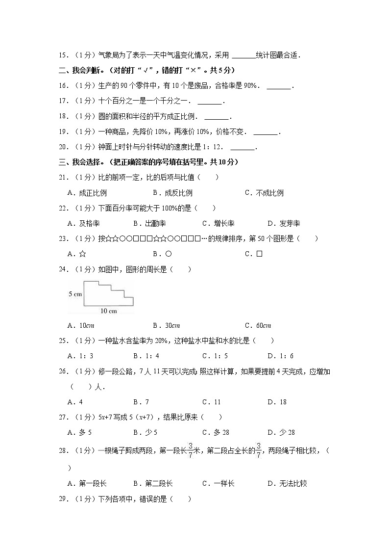 2021年山东省临沂市兰陵县小升初数学模拟试卷第2页