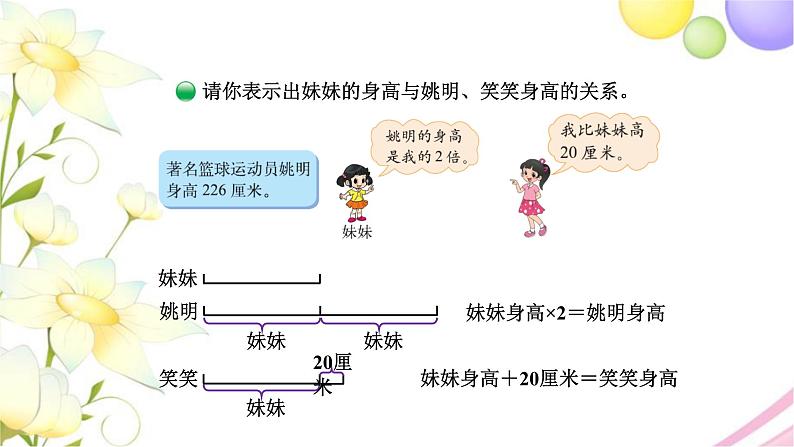 北师大版四年级数学下册第5单元2等量关系教学课件第5页